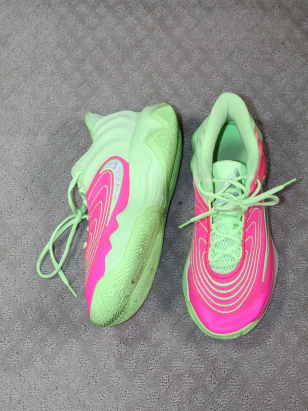 Men's Size 9.5 - Nike Giannis Immortality 4 Eva Watermelon Pink & Lime Sneakers